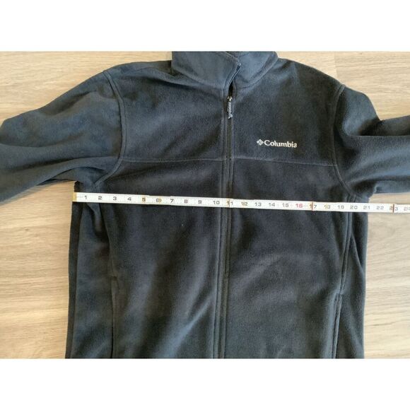 Columbia Black Fleece Full-Zip High Collar Logo Unisex Jacket Size Medium - Picture 7 of 13